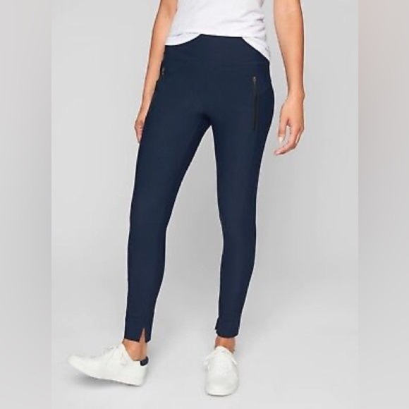 Athleta Pants - Athleta Stellar Tight Black & Navy Sz S NWOT